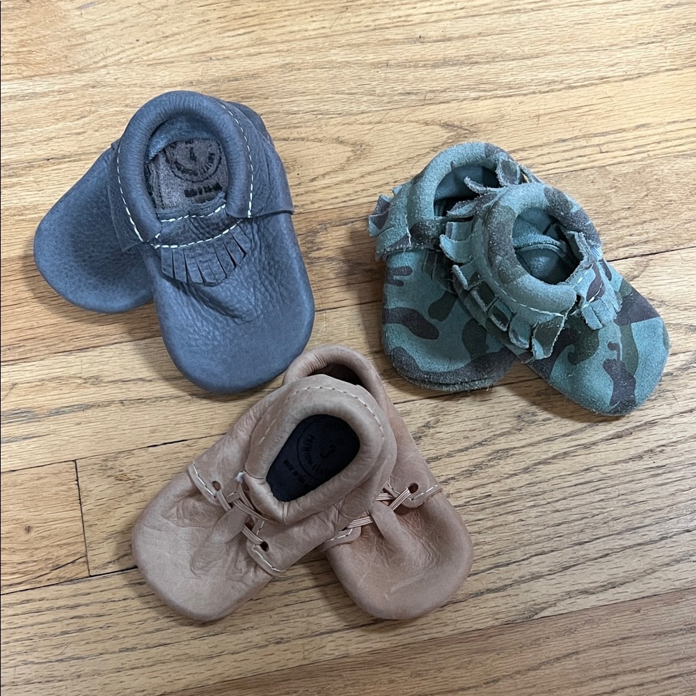 Freshly Picked Moccasins - Gray, Camouflage, Tan